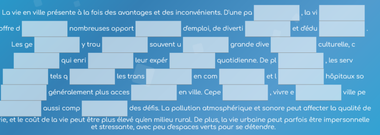 Der Vorteil des C-Tests, um seine Französischkenntnisse zu testen